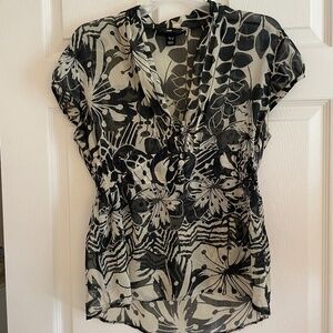 Sheer Black and Tan Top